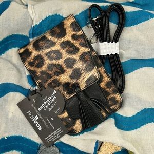 NWT K.Carroll Accessories Harper Crossbody Leopard Print